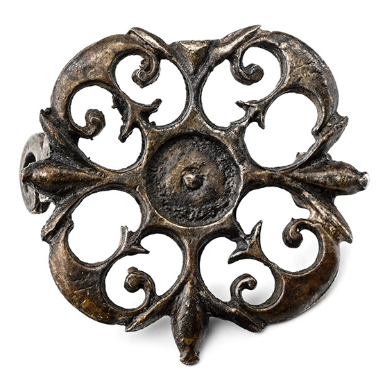 Roman Silver Openwork Plate Brooch