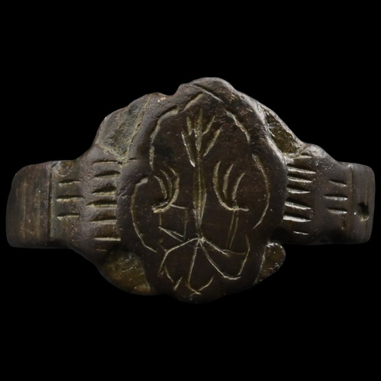 Post Medieval Bronze Ring with Bird