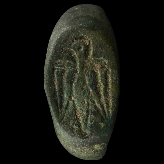 Byzantine Bronze Ring with Spread Eagle