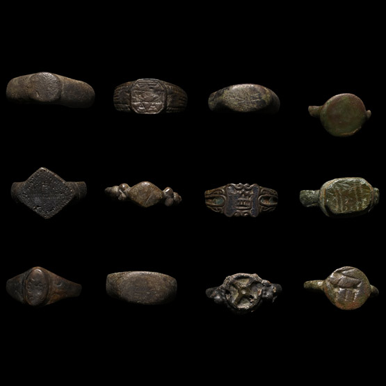 Roman to Post Medieval Bronze Ring Collection
