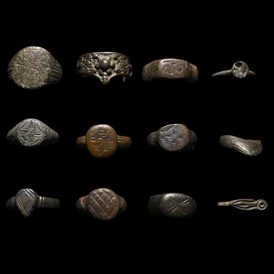 Roman to Post Medieval Bronze Ring Collection