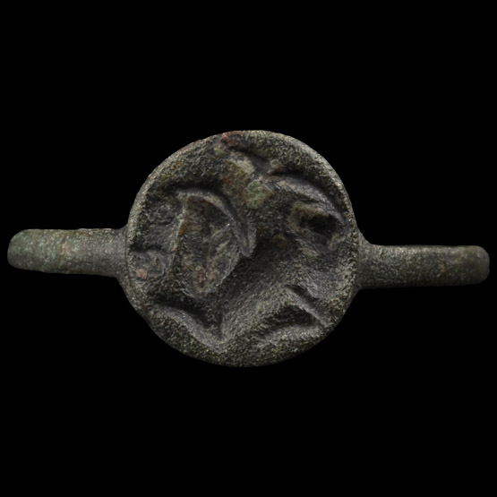 Roman Bronze Ring with Animal