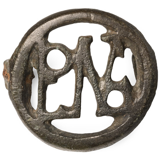 Roman Bronze ROMA Brooch