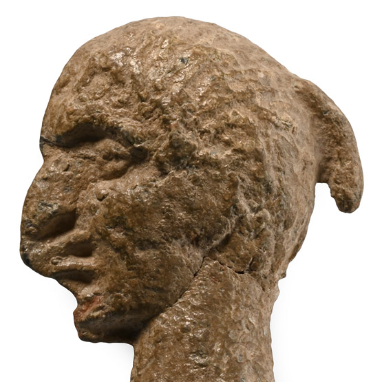 Byzantine Lead Pilgrims Head Holy Water Ampulla