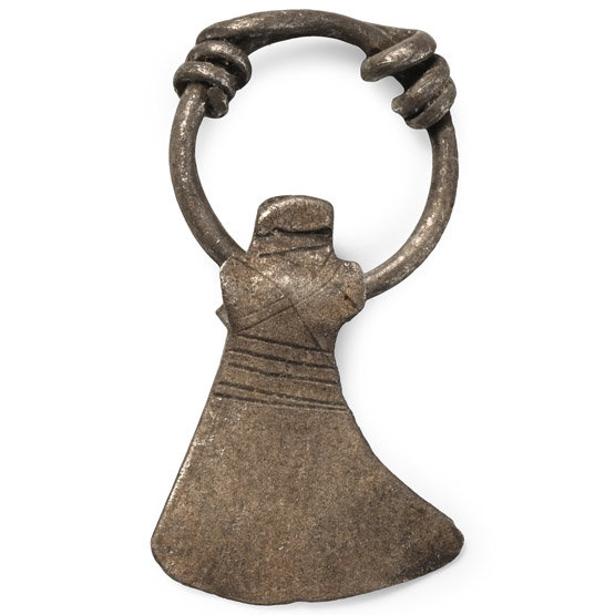 Viking Age Silver Axe Pendant