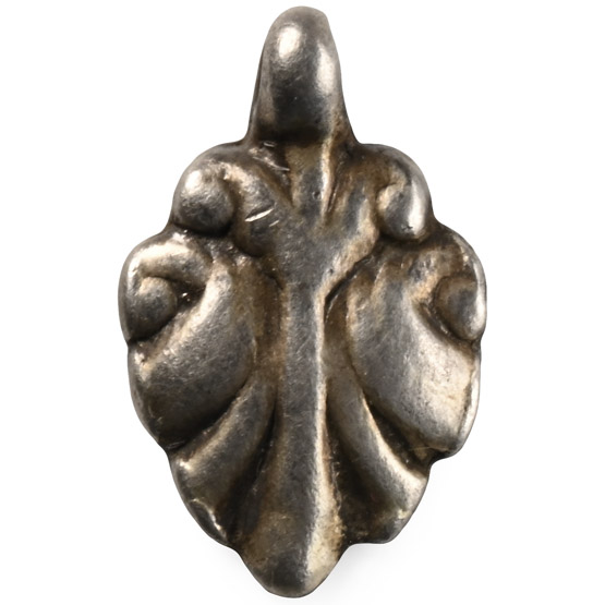 Medieval Silver Leaf-shaped Pendant