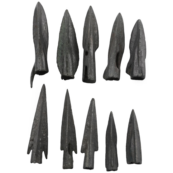 Greek Bronze Arrowhead Group