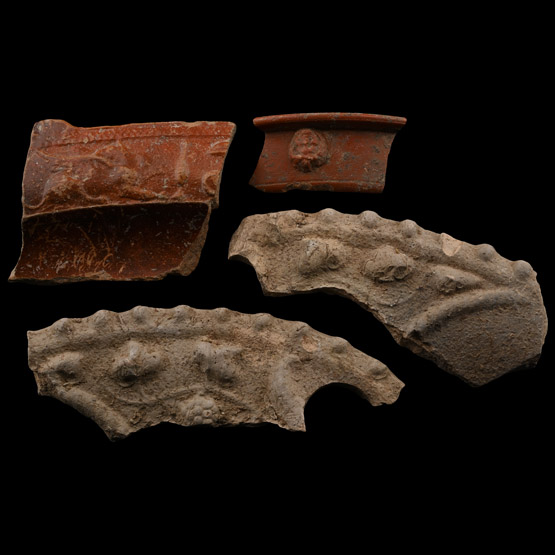 Roman Decorated Terracotta Fragment Collection