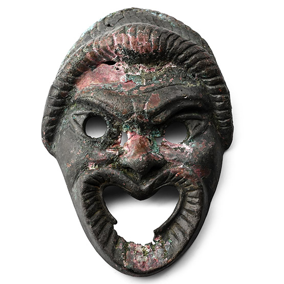 Roman Bronze Actors Mask
