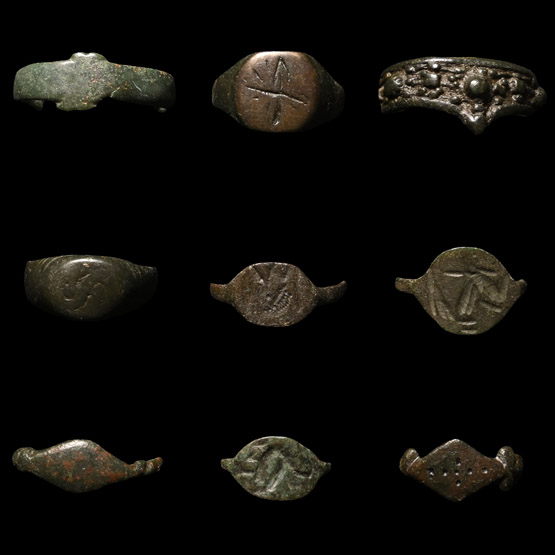 Roman to Medieval Bronze Ring Collection