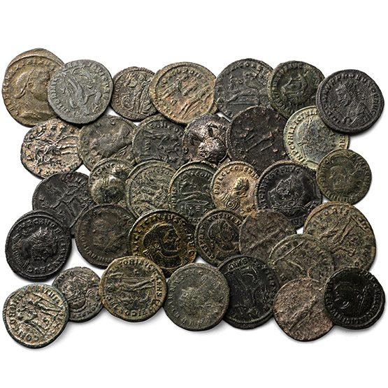 Group of Thirty Four [34] Roman Imperial AE Coins.