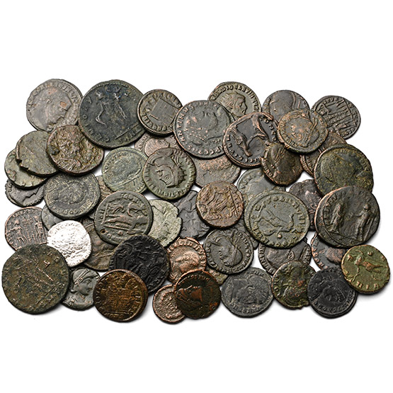 Group of Fifty [50] Roman Imperial AE Coins.
