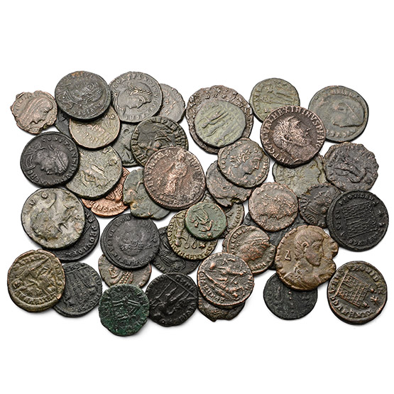 Group of Fourty Four [44] Roman Imperial AE Coins.