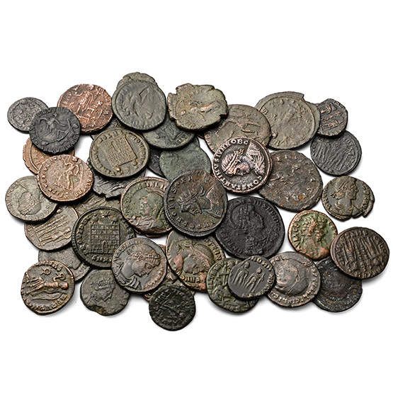 Group of Fourty Four [44] Roman Imperial AE Coins.