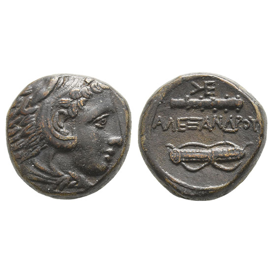 Kingdom of Macedon, Alexander III AE Unit.