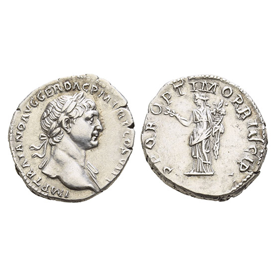Trajan AR Denarius.