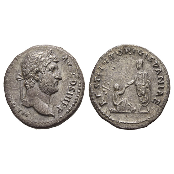 Hadrian AR Denarius.