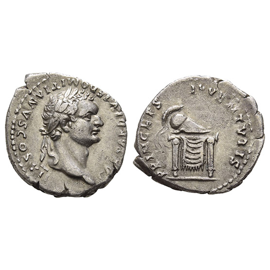 Domitian AR Denarius.