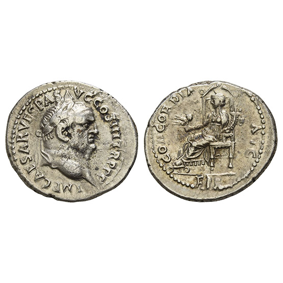 Vespasian AR Denarius.