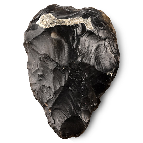 British Museum Recorded Stone Age Homo Heidelbergensis Flint Handaxe from Happisburgh