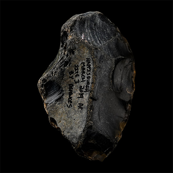 Stone Age Homo Heidelbergensis Uniface Flint Handaxe from Happisburgh