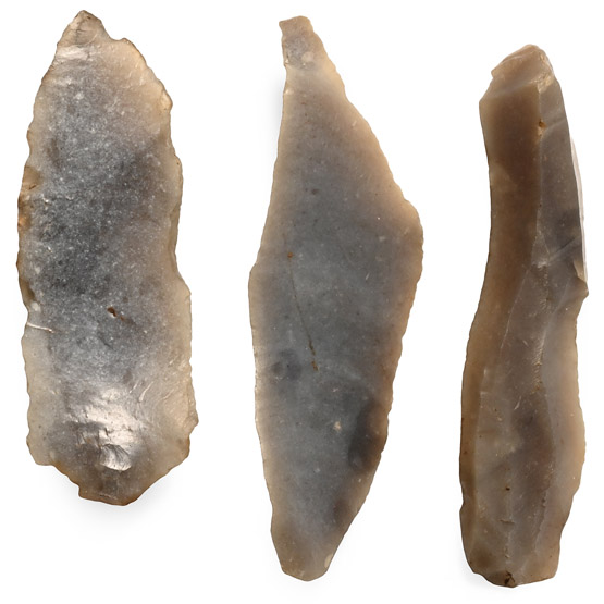 British Stone Age Flint Blades from Farnham