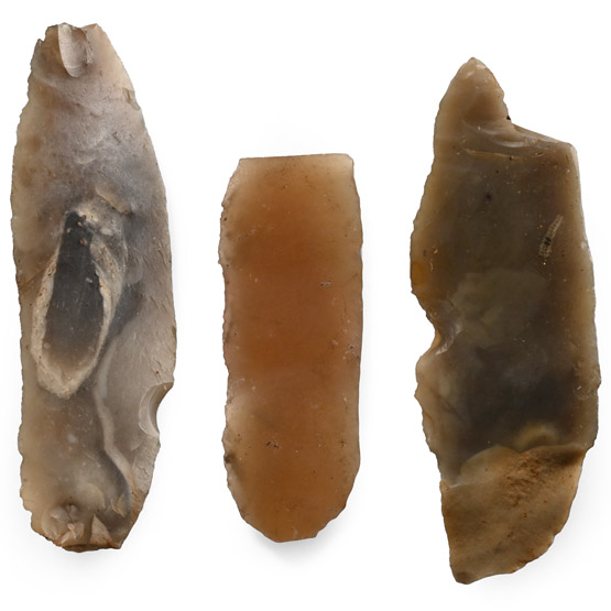 British Stone Age Flint Blades from Farnham