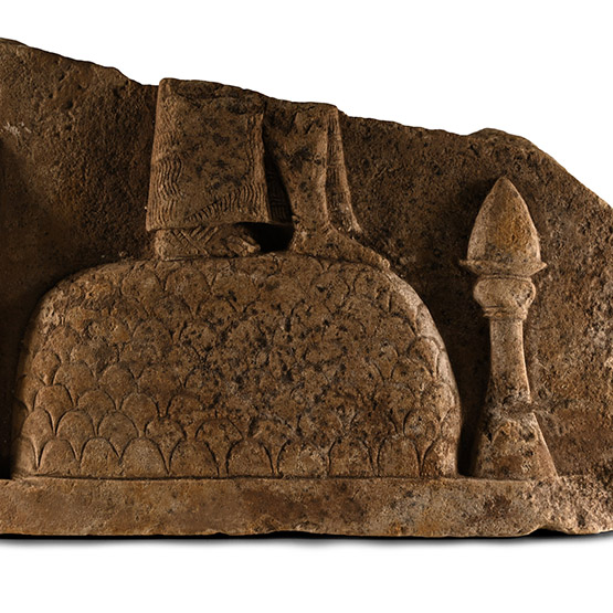 Neo-Assyrian Stone Relief with Standing Figure