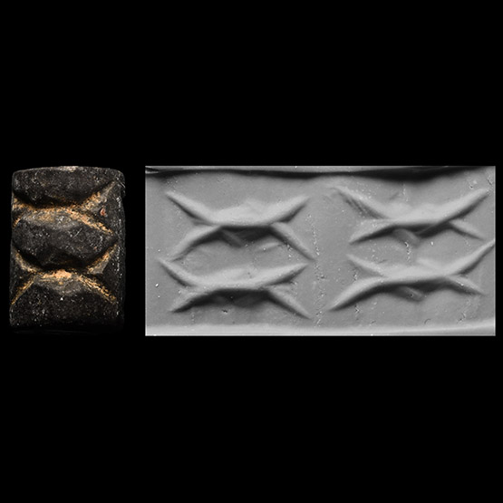 Sumerian Cylinder Seal with Fish