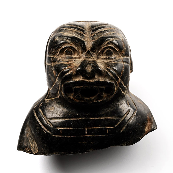 Assyrian Stone Bust of the Demon Pazuzu