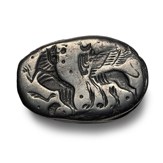 Egypto-Phoenician Haematite Scaraboid Seal
