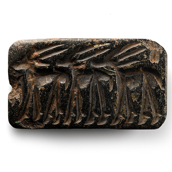 Western Asiatic Steatite Seal with Animals