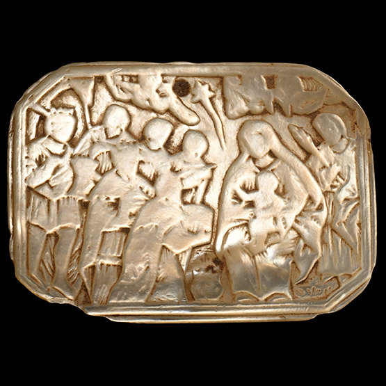 Post Byzantine Adoration of the Magi Shell Plaque