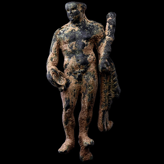 Roman Bronze Figure of Hercules