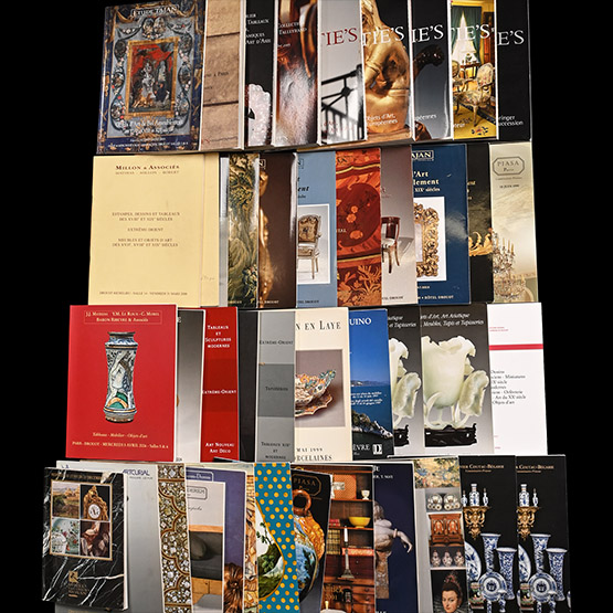 Christies, Tajan and Other American, English and European Antique and Interiors Art Auction Catalogues - 43 Titles