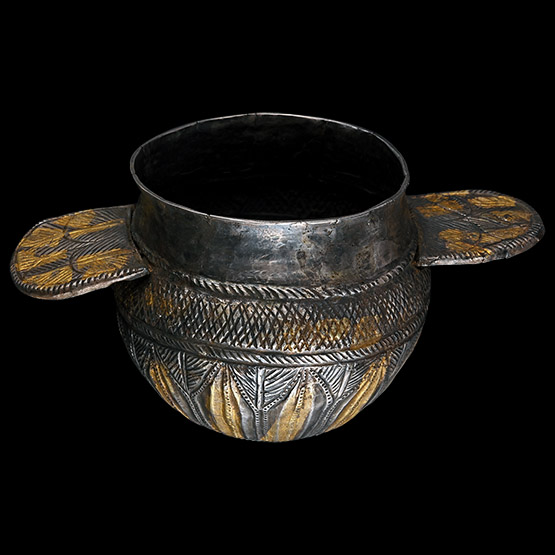 Greek Silver-Gilt Wine Cup with Handles