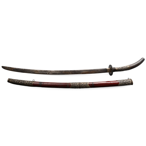 Vietnamese Officers Iron Sword with Scabbard