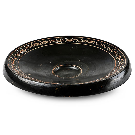 Large Greek Teano-Ware Fish Plate