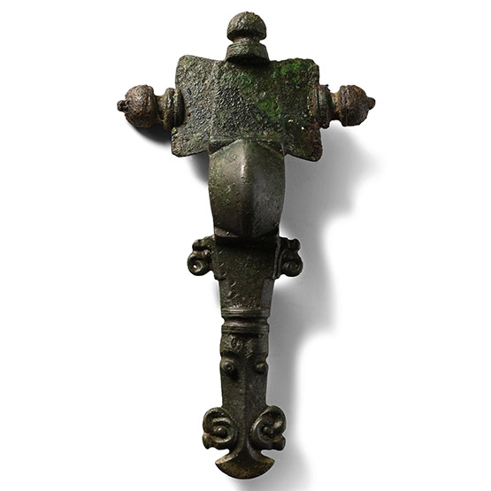 Large Anglo-Saxon Bronze Cruciform Brooch