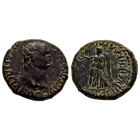 Vespasian AE 24mm of Laodicea Catacecaumene (as Claudiolaodicea Combusta), Lycaonia.