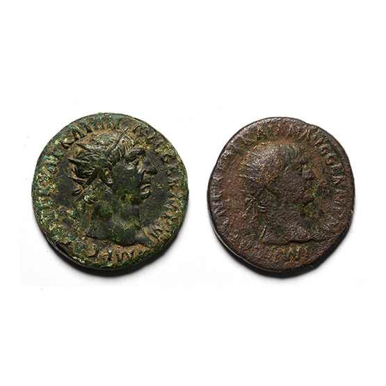 Group of Two [2] Roman Imperial AE Coins.