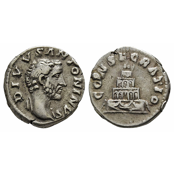 Divus Antoninus Pius AR Denarius.