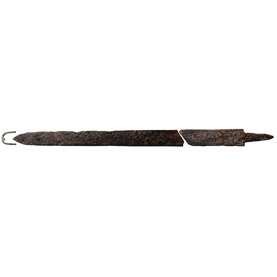 Saxon Sacrificed Iron Spatha with Bronze Chape