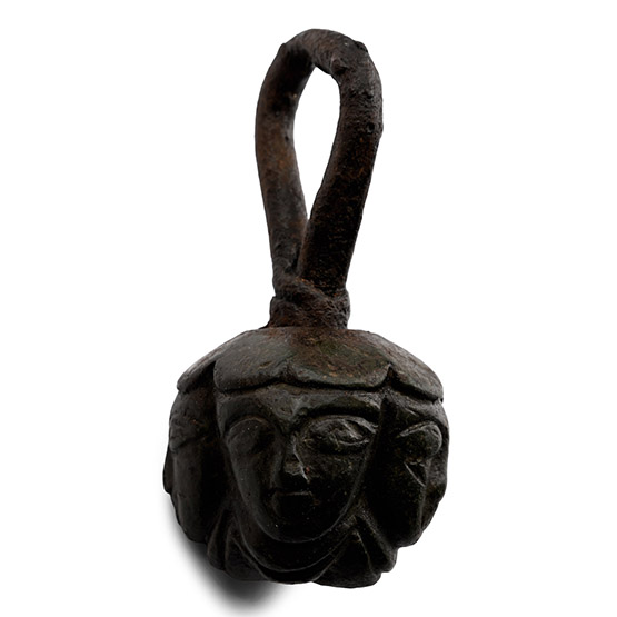 Medieval Bronze Flail Head with Four Heads