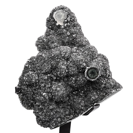 Druzy Quartz Crystal Geode Display