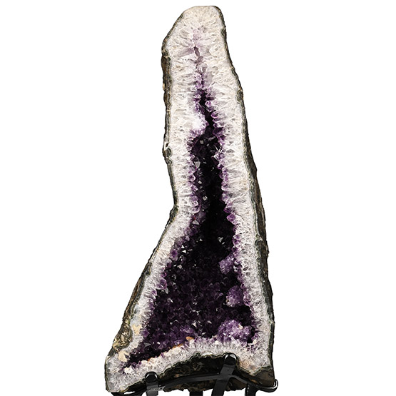 Large Deep Purple Amethyst Cathedral Display
