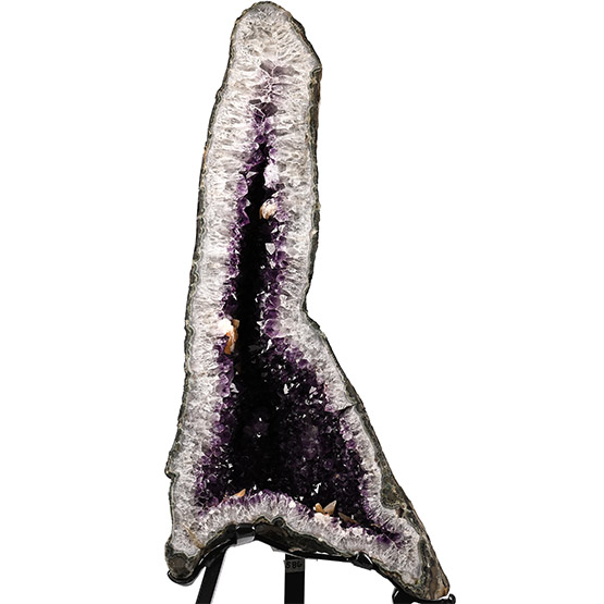 Large Deep Purple Amethyst Cathedral Display