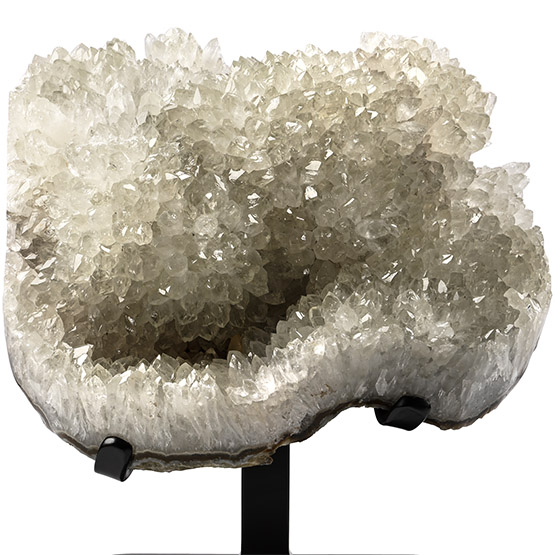 White Quartz Crystal Display