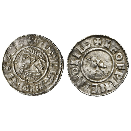 Anglo-Saxon, Kings of All England. Aethelred II AR Penny.