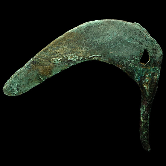 Large Bronze Age Tanged Sickle Blade
